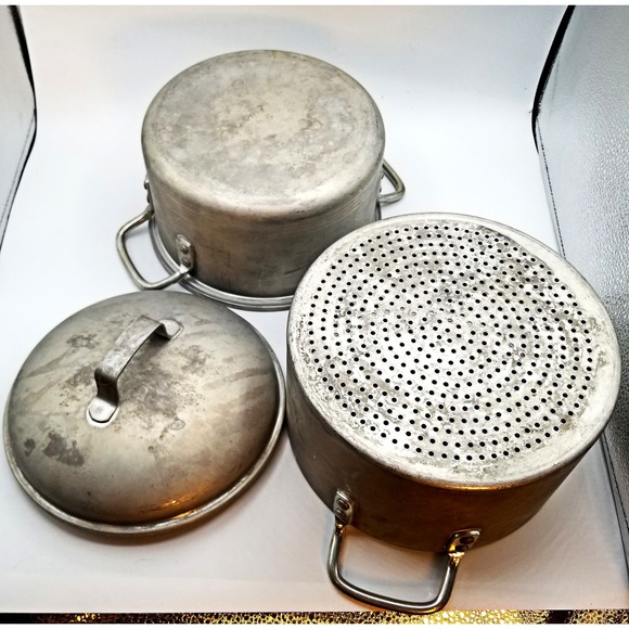 Vintage Leyse Product #2573 3 Piece Steamer 2 Quart - Picture 4 of 6